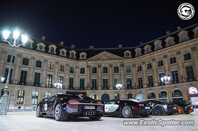 Bugatti Chiron spotted in Paris, France