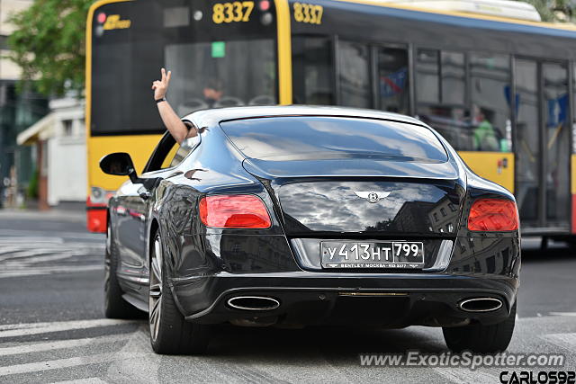 Bentley Continental spotted in Warsaw, Poland