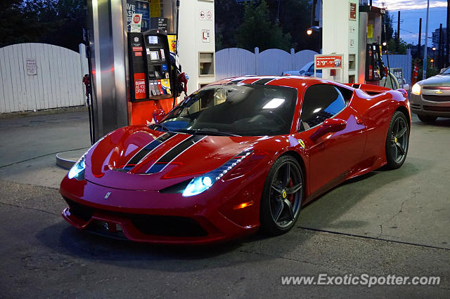 Ferrari 458 Italia spotted in Edmonton, Canada