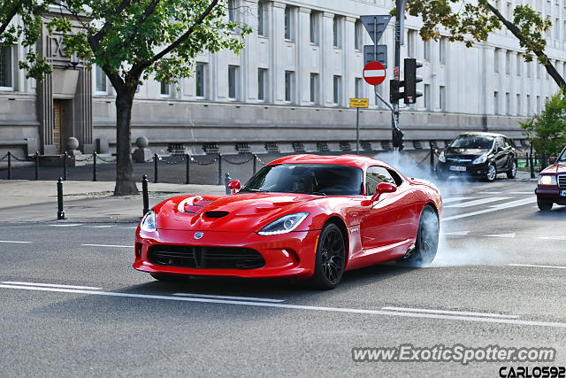 Dodge Viper spotted in Warsaw, Poland
