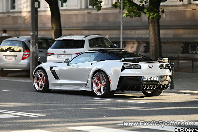Chevrolet Corvette Z06 spotted in Warsaw, Poland