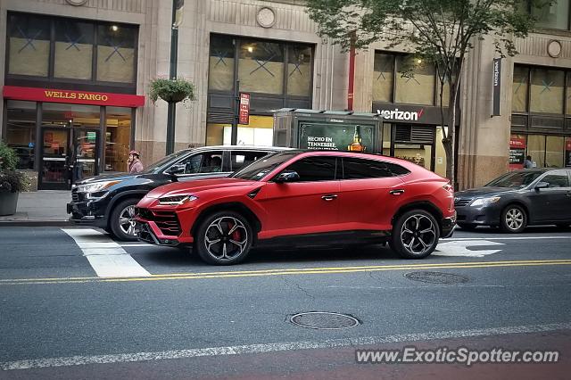 Lamborghini Urus spotted in Manhattan, New York