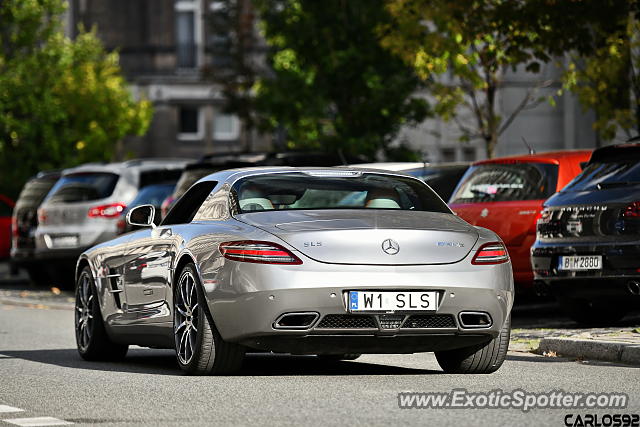 Mercedes SLS AMG spotted in Warsaw, Poland