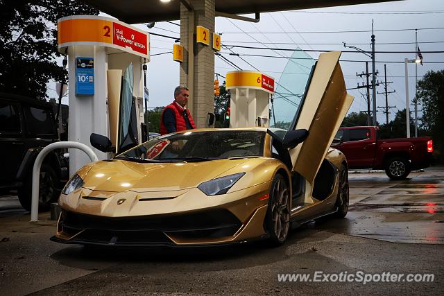 Lamborghini Aventador spotted in Detroit, Michigan