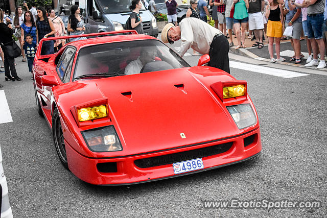 Ferrari F40 spotted in Monaco, Monaco