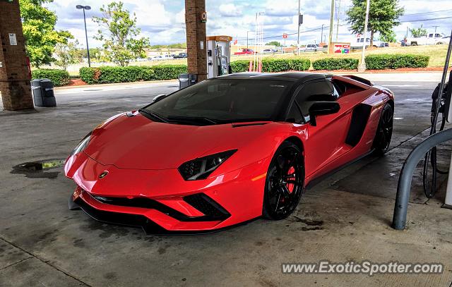 Lamborghini Aventador spotted in Charlotte, North Carolina