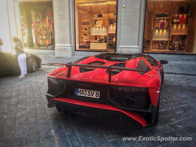 Lamborghini Aventador spotted in Rome, Italy