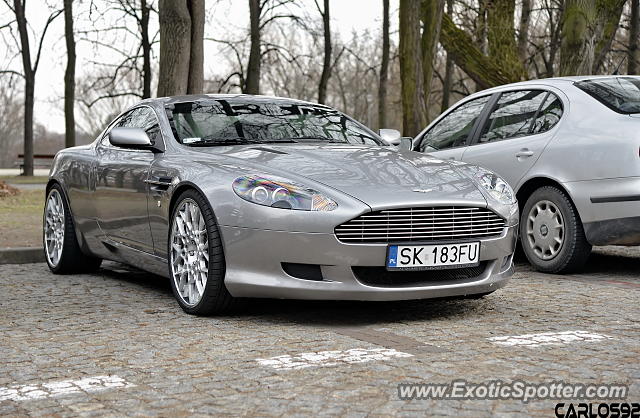 Aston Martin DB9 spotted in Warsaw, Poland