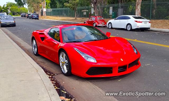 Ferrari 488 GTB spotted in Cypress, California