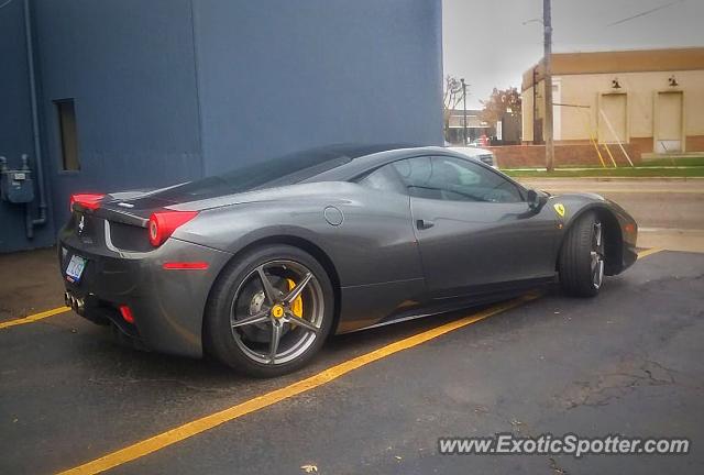 Ferrari 458 Italia spotted in Detroit, Michigan