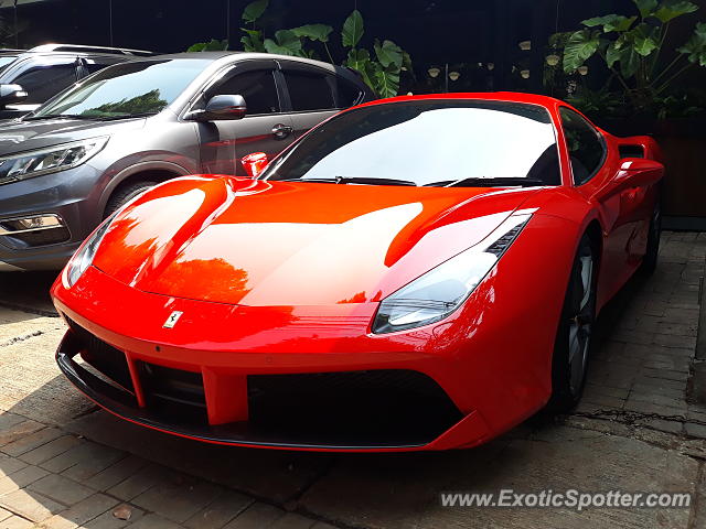 Ferrari 488 GTB spotted in Jakarta, Indonesia
