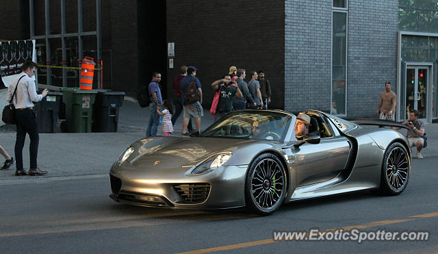 Porsche 918 Spyder spotted in Montreal, Canada