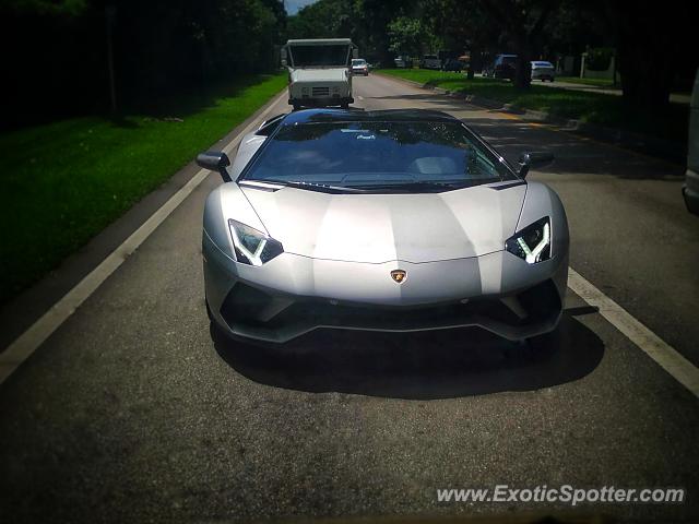 Lamborghini Aventador spotted in Miami, Florida