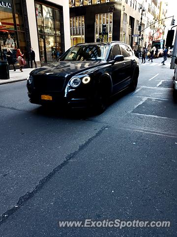 Bentley Bentayga spotted in Manhattan, New York