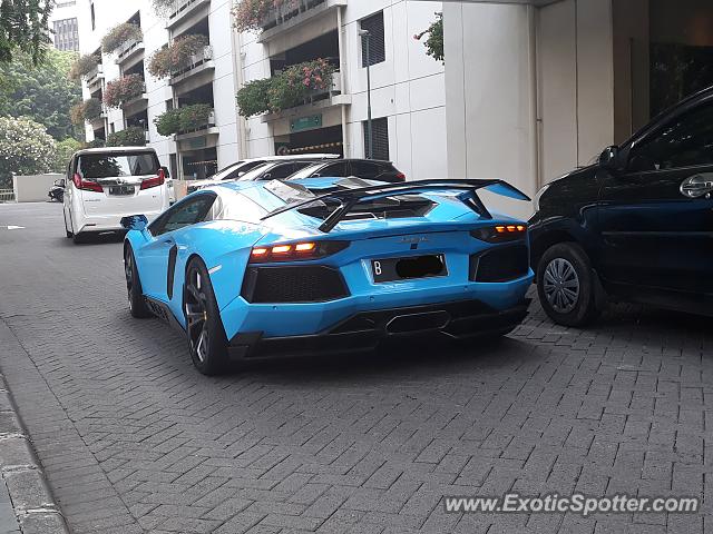 Lamborghini Aventador spotted in Jakarta, Indonesia