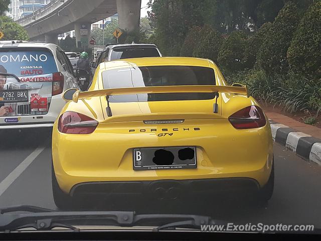 Porsche Cayman GT4 spotted in Jakarta, Indonesia