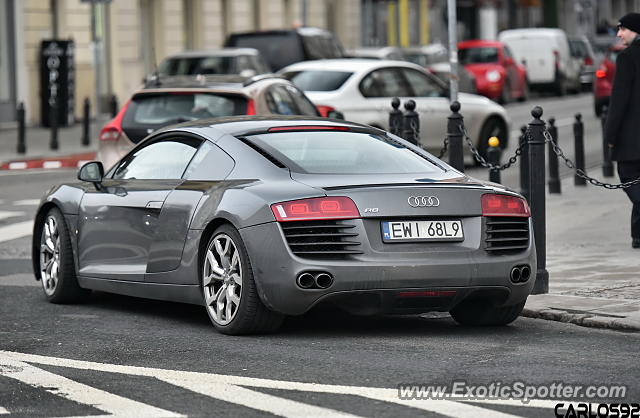 Audi R8 spotted in Warsaw, Poland