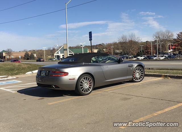 Aston Martin DB9 spotted in Urbandale, Iowa