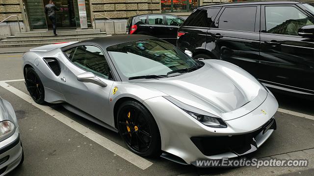 Ferrari 488 GTB spotted in Geneva, Switzerland