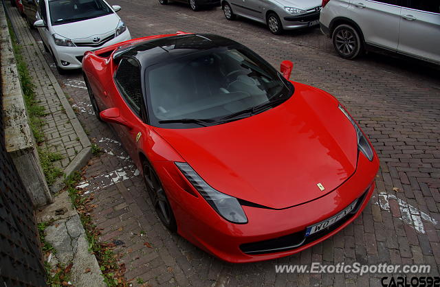 Ferrari 458 Italia spotted in Warsaw, Poland