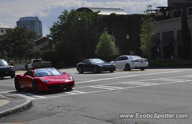 Ferrari 458 Italia spotted in Buckhead, Georgia