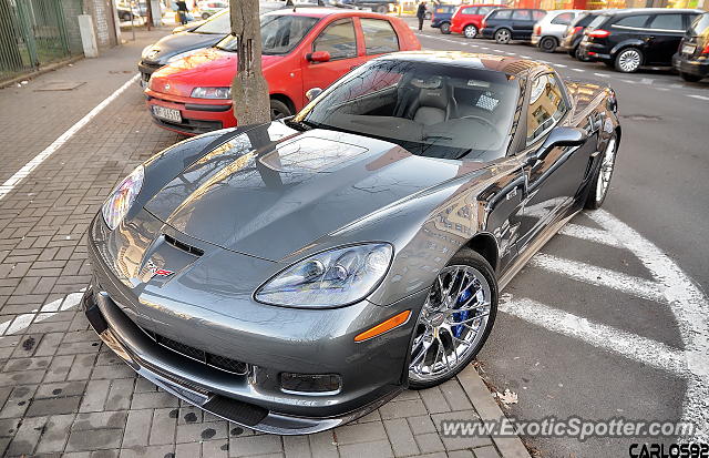 Chevrolet Corvette ZR1 spotted in Warsaw, Poland