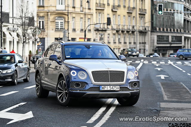 Bentley Bentayga spotted in Warsaw, Poland