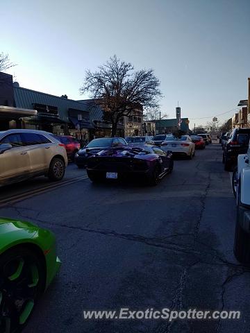 Lamborghini Aventador spotted in Birmingham, Michigan