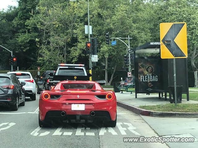 Ferrari 488 GTB spotted in Beverly Hills, California
