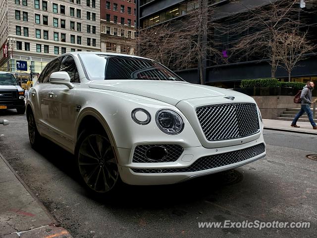 Bentley Bentayga spotted in Manhattan, New York