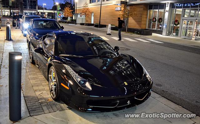 Ferrari 458 Italia spotted in Raleigh, North Carolina