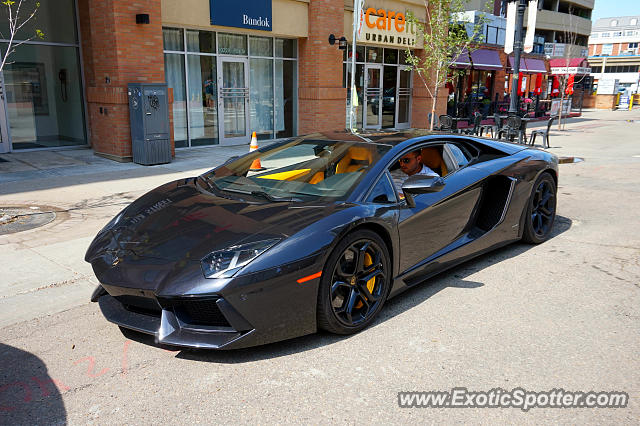 Lamborghini Aventador spotted in Edmonton, Canada