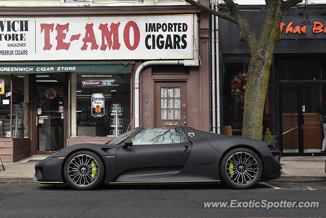 Porsche 918 Spyder spotted in Greenwich, Connecticut