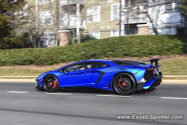 Lamborghini Aventador spotted in Herndon, Virginia