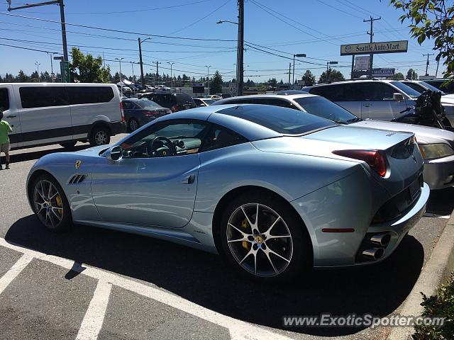 Ferrari California spotted in Seattle, Washington