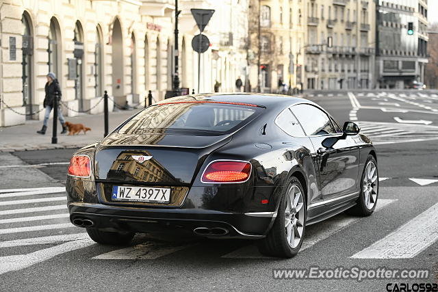 Bentley Continental spotted in Warsaw, Poland