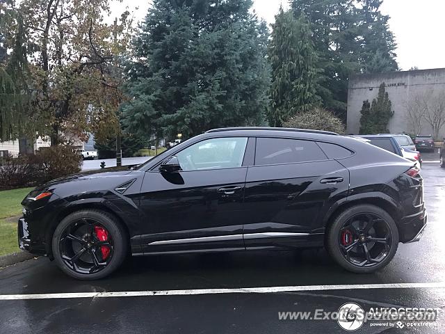 Lamborghini Urus spotted in Shoreline, Washington