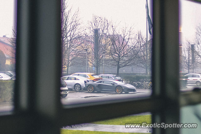 Lamborghini Aventador spotted in Sant'Agata, Italy