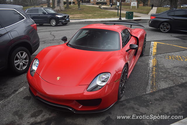 Porsche 918 Spyder spotted in Greenwich, Connecticut