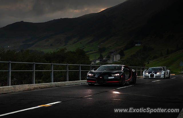 Bugatti Chiron spotted in Andermatt, Switzerland