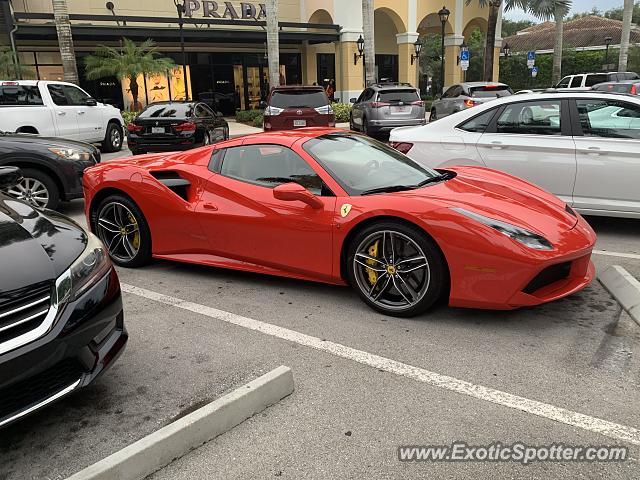 Ferrari 488 GTB spotted in Fort Lauderdale, Florida