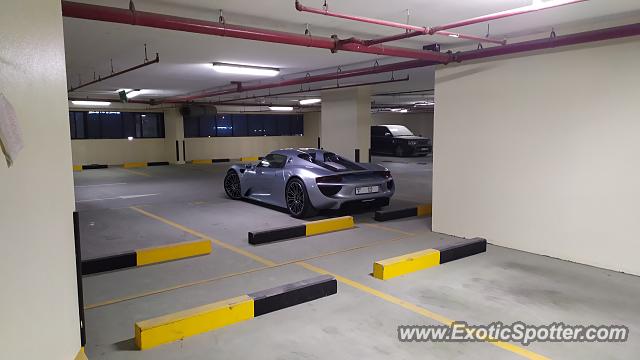 Porsche 918 Spyder spotted in Dubai, United Arab Emirates