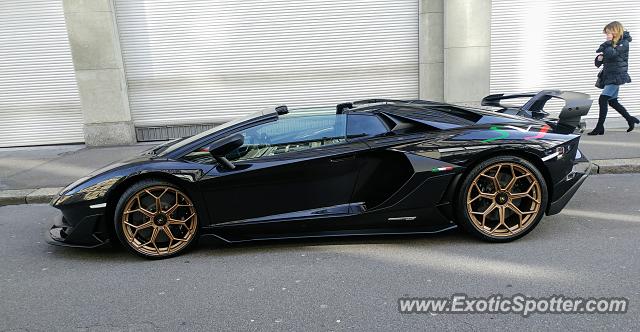 Lamborghini Aventador spotted in Zurich, Switzerland