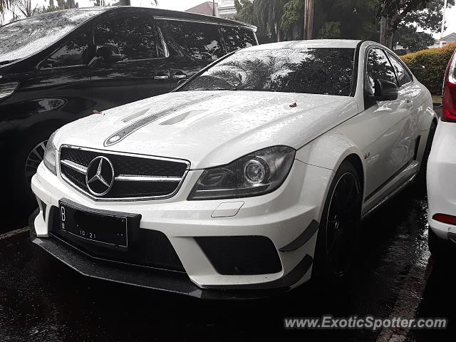 Mercedes C63 AMG Black Series spotted in Jakarta, Indonesia