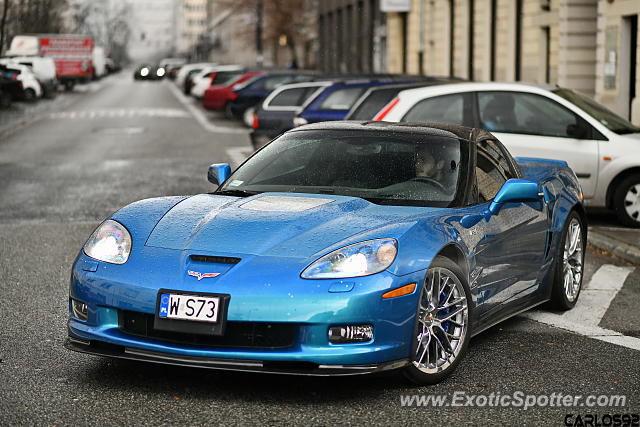 Chevrolet Corvette ZR1 spotted in Warsaw, Poland