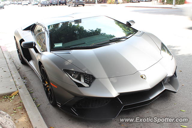 Lamborghini Aventador spotted in Beverly Hills, California