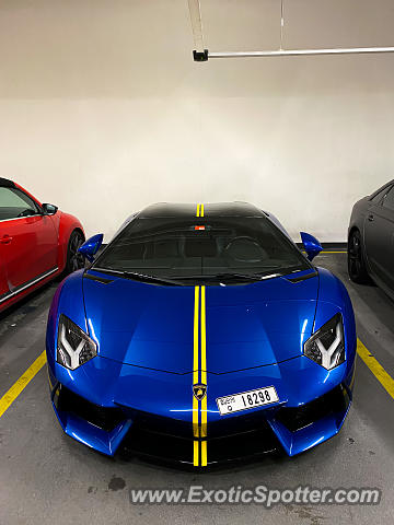 Lamborghini Aventador spotted in Dubai, United Arab Emirates