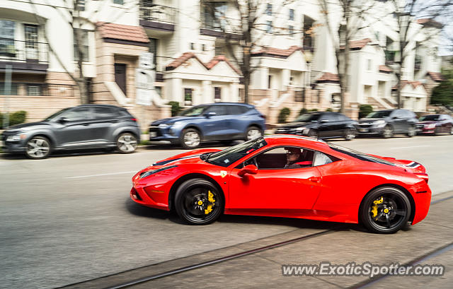Ferrari 458 Italia spotted in Dallas, Texas