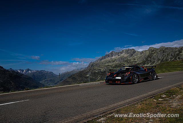 Pagani Huayra spotted in Andermatt, Switzerland