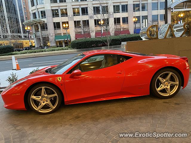 Ferrari 458 Italia spotted in Washington DC, United States